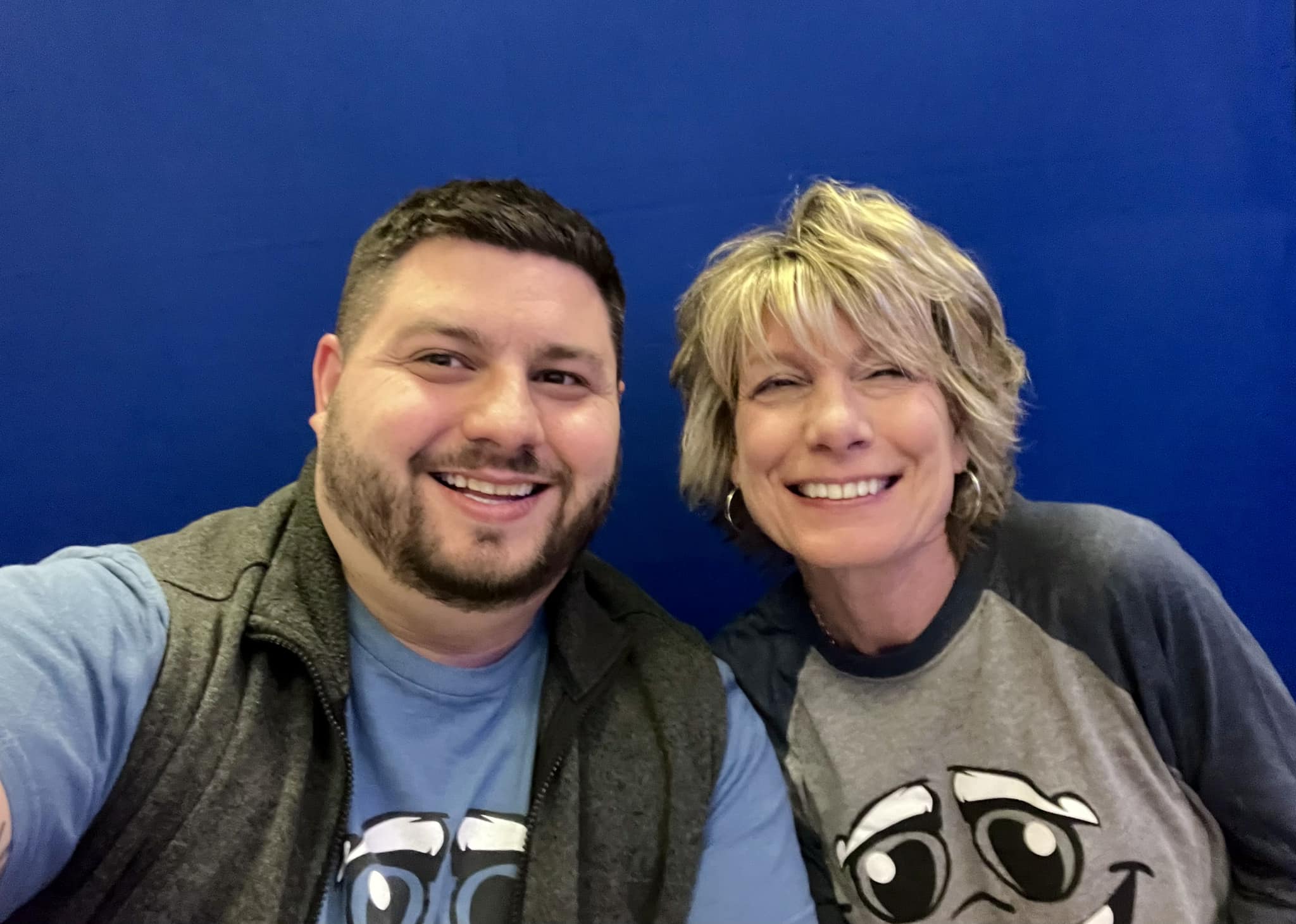 Lisa & Justin in {COMPANYNAME} shirts